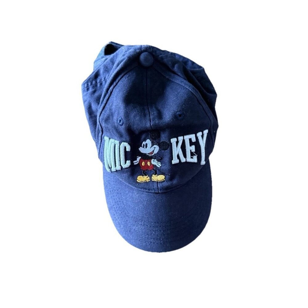 Mickey Mouse DisneyWorld Resort Navy Baseball Hat Hook & Loop Adjustable Closure